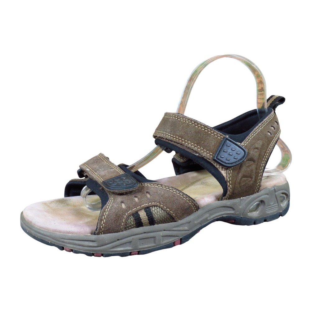 State Street 31427 Mens Sport Sandals Size 6.5 Hiking Outdoor Brown Leather